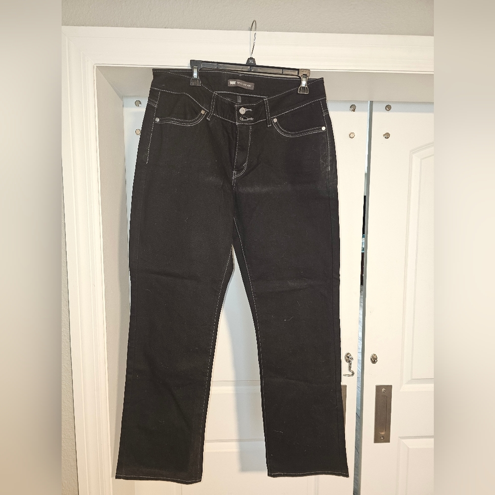 Levi's | Black Curvy Straight Jeans | Size 16